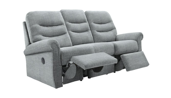 G Plan Holmes Fabric 3 Seater Manual Double Recliner