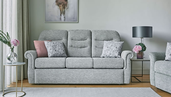 G Plan Holmes Fabric 3 Seater Manual Double Recliner