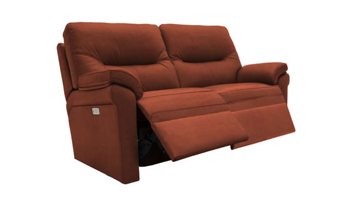 G Plan Seattle Fabric 2 Seater Mnaual Double Recliner