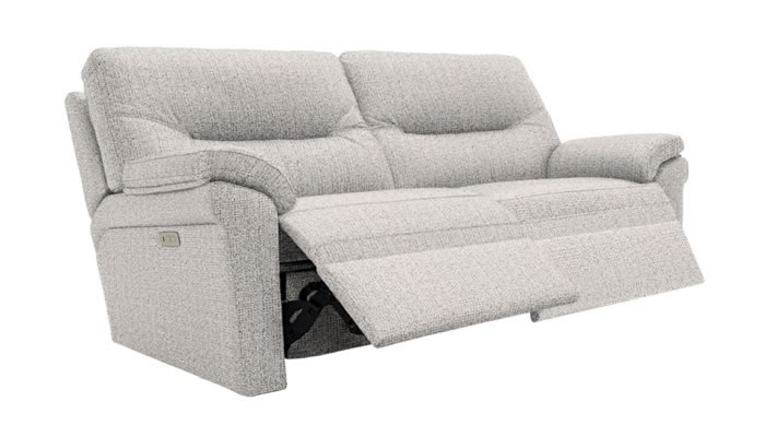 G Plan Seattle Fabric 3 Seater Manual Double Recliner
