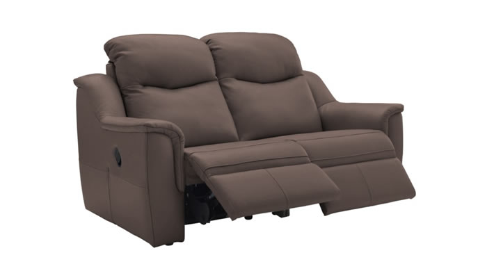 G Plan Firth Leather 2 Seater Power Double Recliner