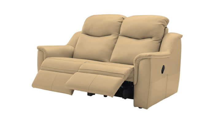 G Plan Firth Leather 2 Seater Power Double Recliner