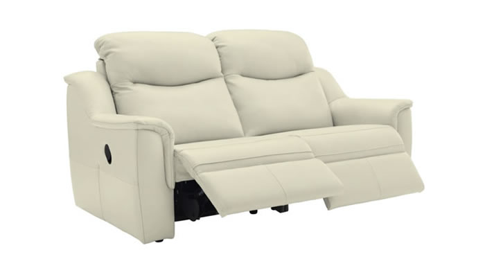 G Plan Firth Leather 3 Seater Power Double Recliner