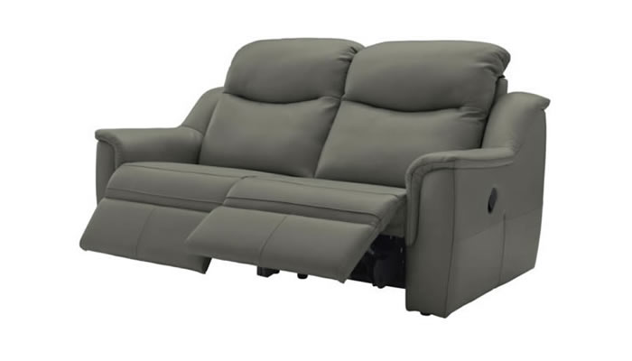 G Plan Firth Leather 3 Seater Power Double Recliner
