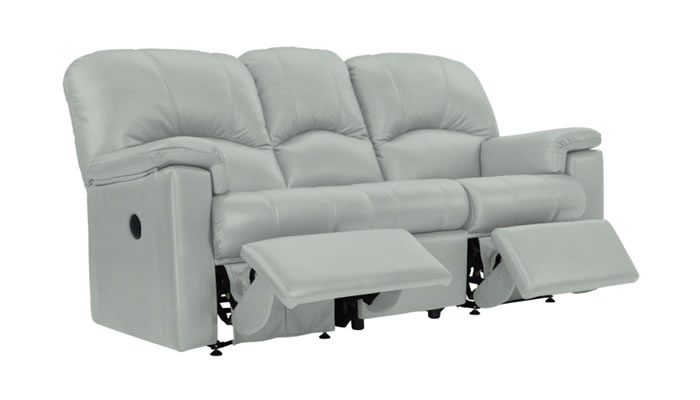 G Plan Chloe Leather 3 Seater Manual Double Recliner