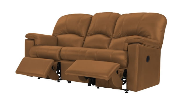 G Plan Chloe Leather 3 Seater Manual Double Recliner