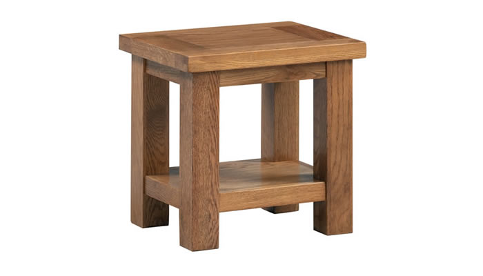 Signature Collection Dorridge Rustic Oak Lamp Table