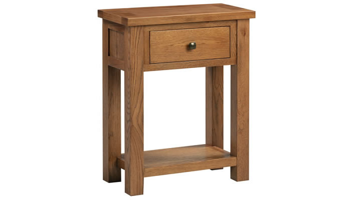 Signature Collection Dorridge Rustic Oak Small Console Table