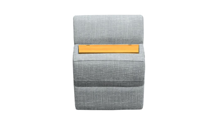 G Plan Hurst Fabric Armless Curved Storage Unit