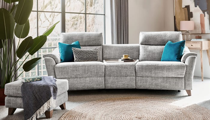 G Plan Hurst Fabric Armless Curved Storage Unit