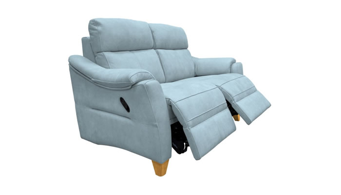 G Plan Hurst Leather Small Power Double Recliner