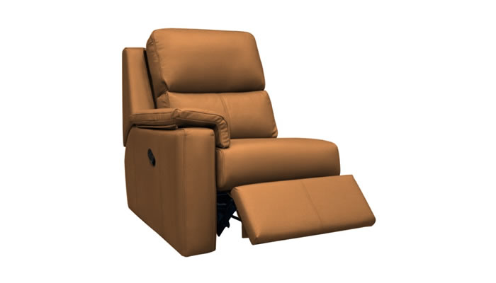 G Plan Harper Leather End Module Powered Recliner