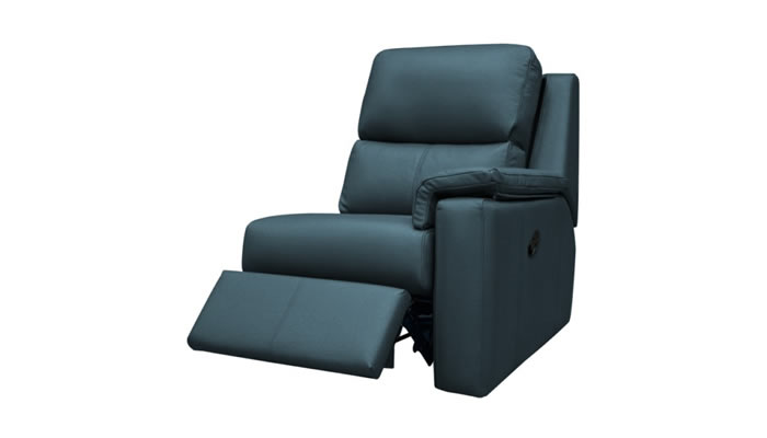 G Plan Harper Leather End Module Manual Recliner Headrest Lumbar
