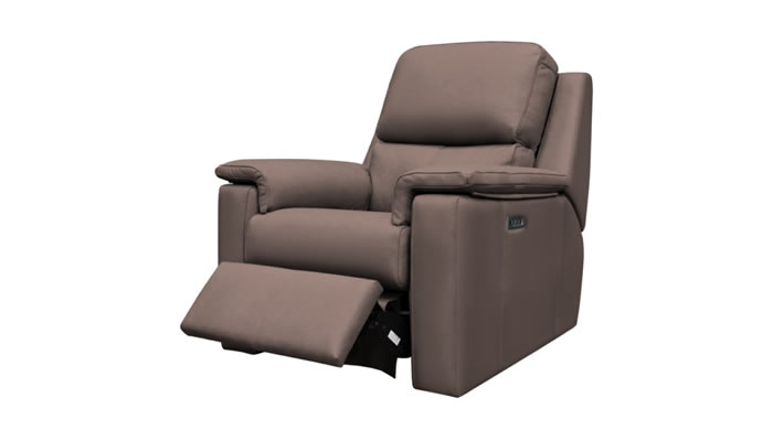 G Plan Harper Leather Chair Power Recliner Headrest Lumbar