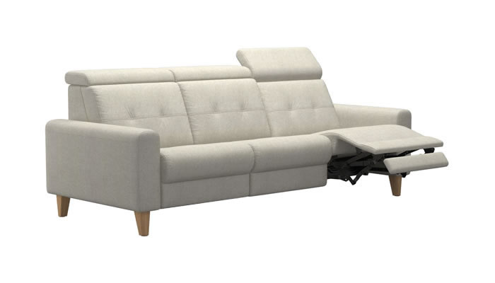 Stressless Anna A1 Fabric 3 Seater Power Recliner