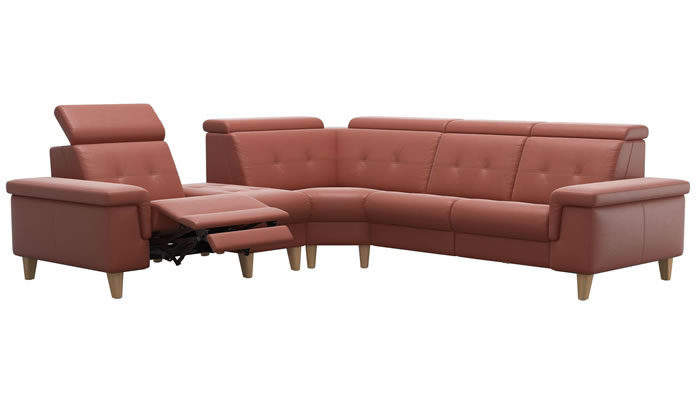 Stressless Anna A2 Leather Corner Sofa Power Recliner