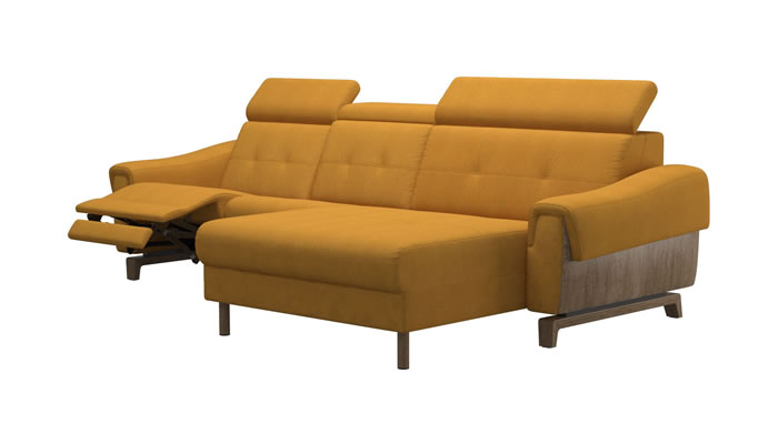 Stressless Anna A3 Fabric 3 Seater Sofa Long Seat Power Recliner