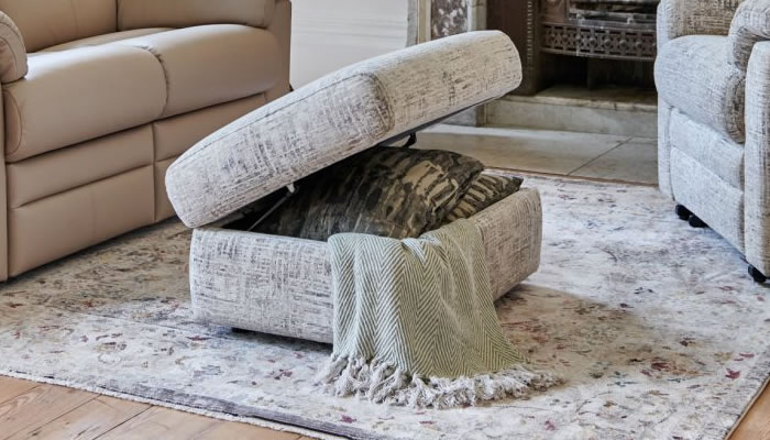 G Plan Ledbury Fabric Storage Footstool