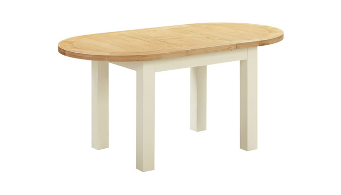 Signature Collection Digbeth Painted D-end Extending Dining Table