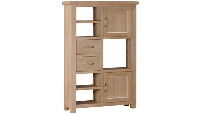 Signature Collection Warminster Tall Display Unit 2 Doors 2 Drawers