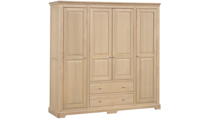 Signature Collection Leamington Oak Bedroom Quad Robe