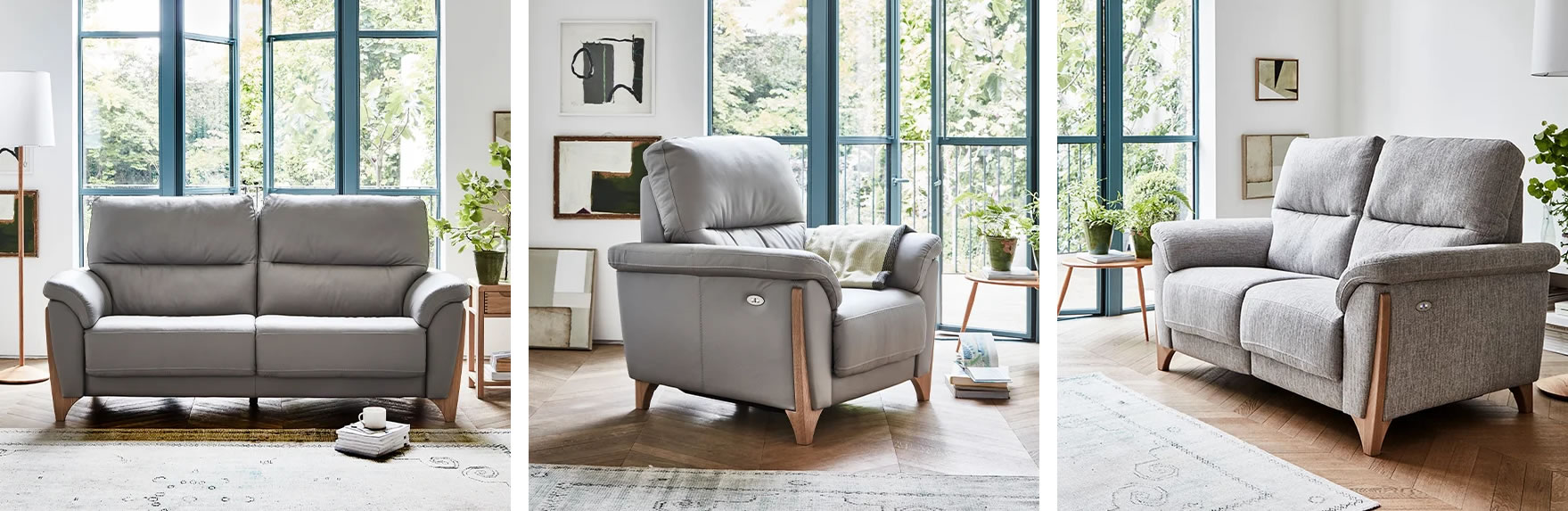 Ercol Enna Sofa and Chair Roomset